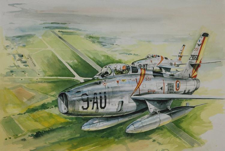 F 84 F de la 9ème escadre F 84 F de la 9ème escadre