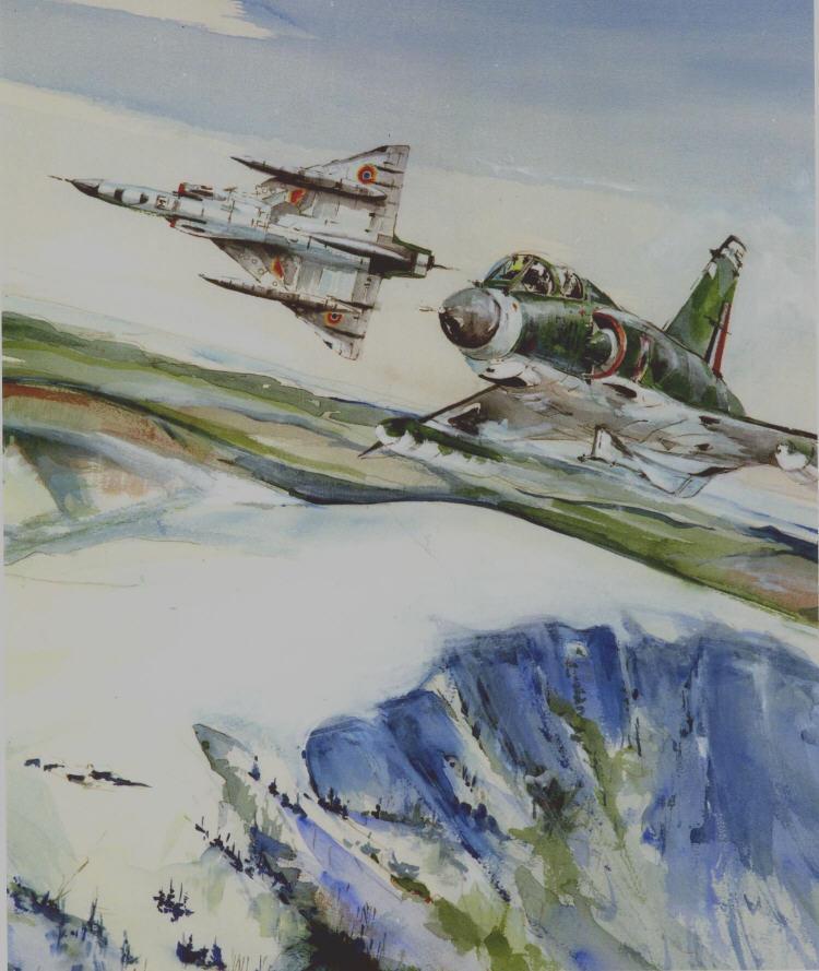 Patrouille de Mirage III E sur les Vosges Patrouille de Mirage III E sur les Vosges