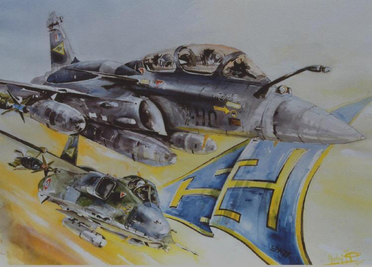 Jaguar A et Rafale B 7ème escadre Jaguar A et Rafale B 7ème escadre