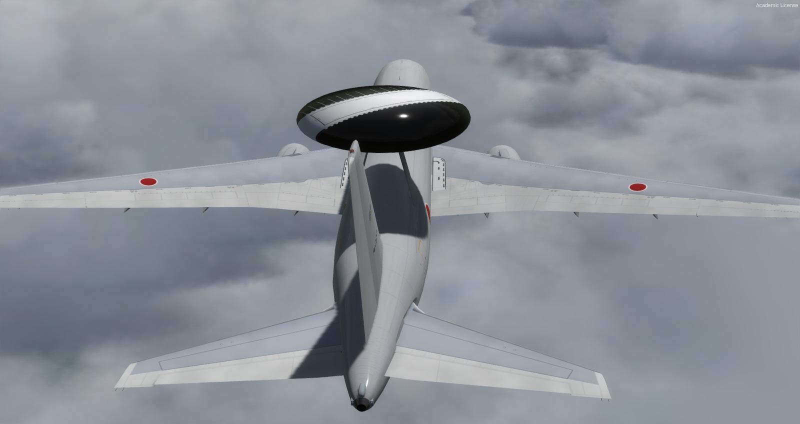 Boeing E-767 84-3504 Japan ASDF for FSX and P3D - DOWNLOAD