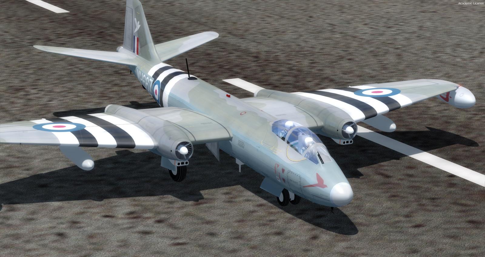English Electric Canberra B-57B for FSX and P3D