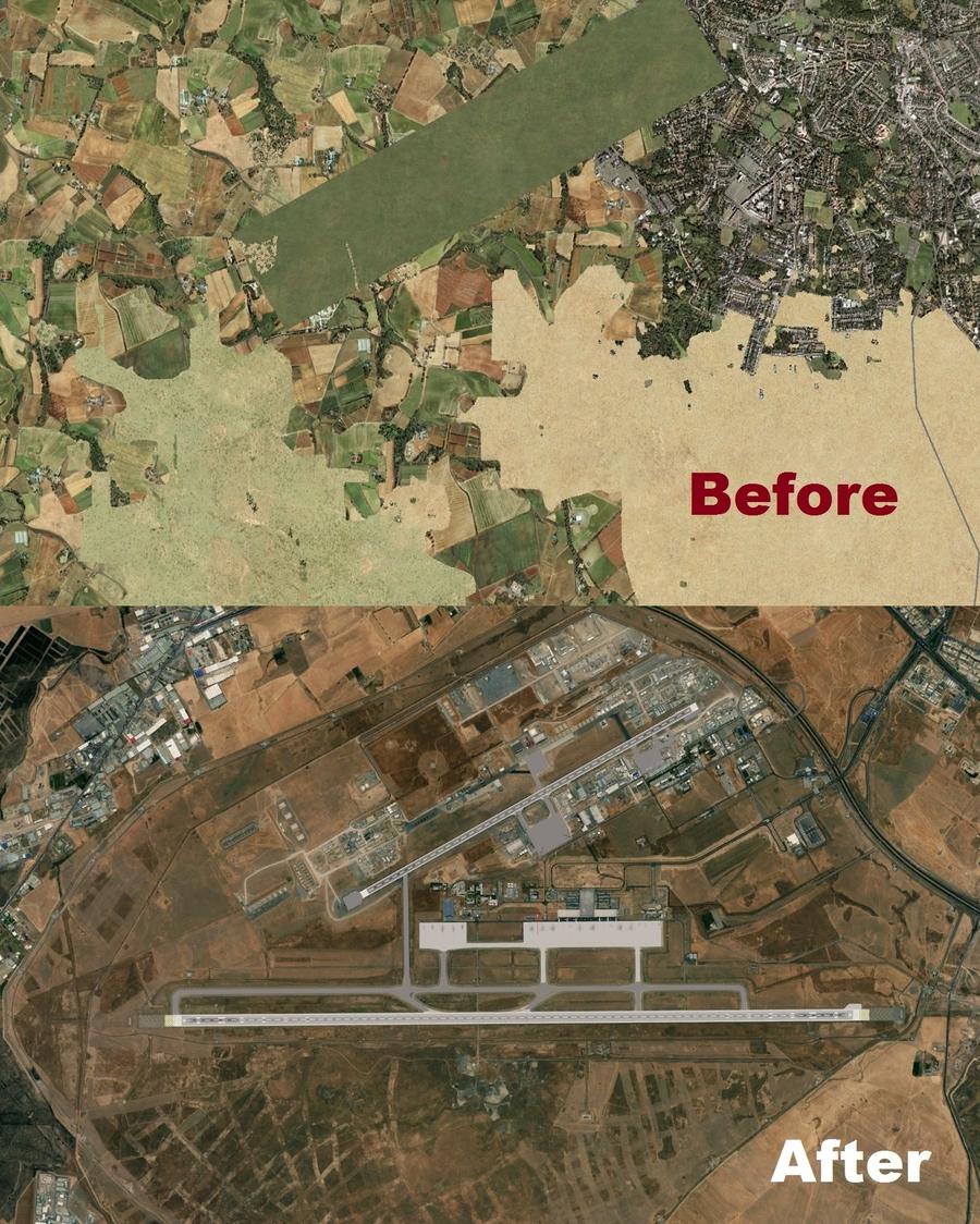 Erbil Intl Airport ORER 2021 before after