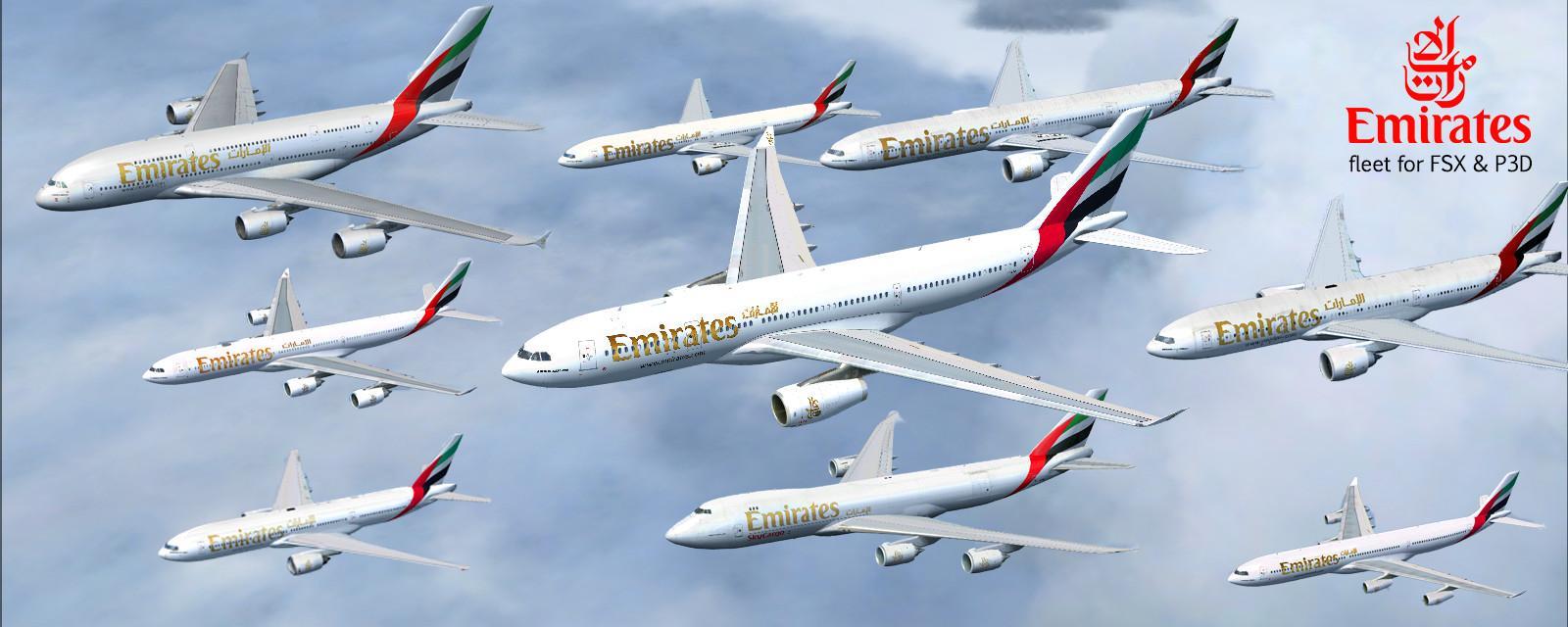 flotte emirates fsx