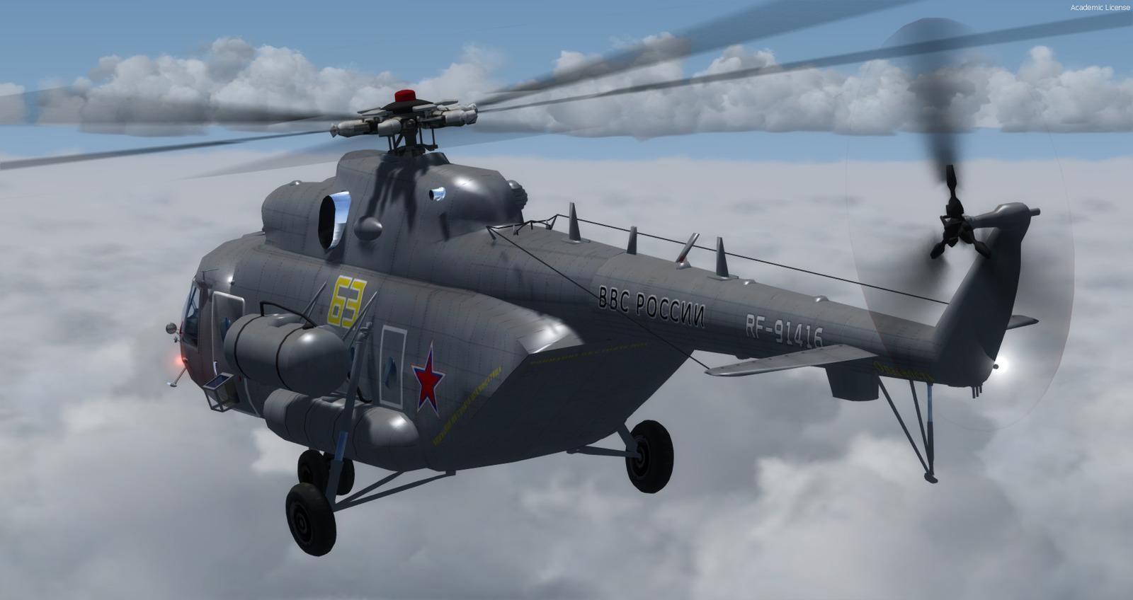 DOWNLOAD Mil Mi-171 Russian Air Force FSX & P3D - Rikoooo