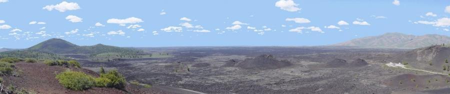 Gígar af tunglinu National Monument frá Inferno keilu