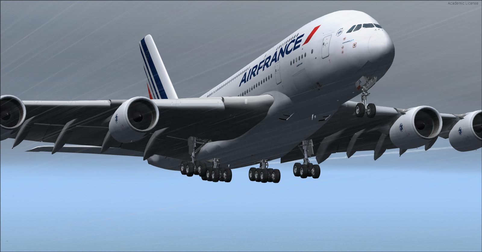 TÉLÉCHARGER Airbus A380-800 VC Air France FSX & P3D - Rikoooo