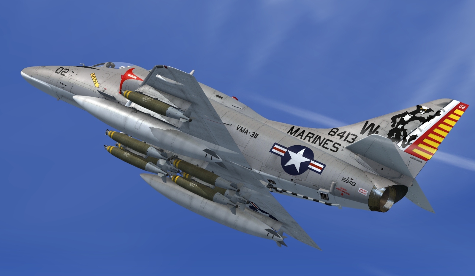 Douglas A-4E-F-G-H-K Skyhawk for FSX and P3D - DOWNLOAD