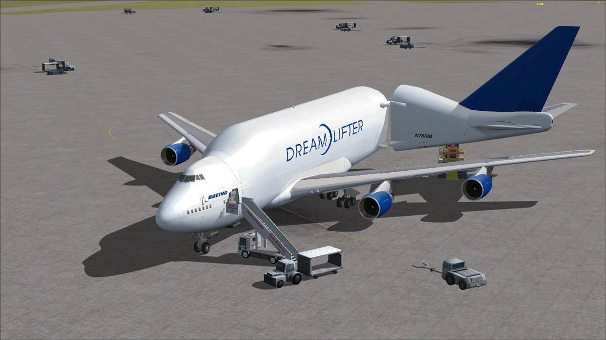 Boeing 747-400 LCF (Large Cargo Freighter) ドリームリフター用 FSX ...