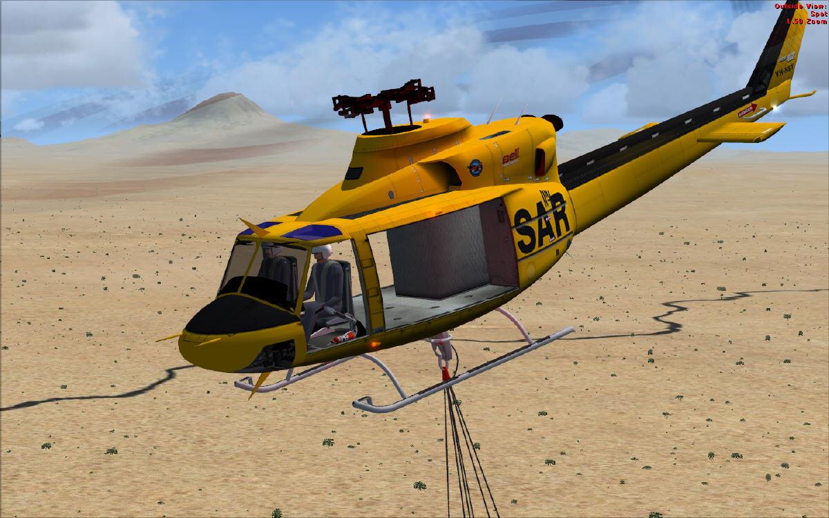 Bell HC412 Bambi Bucket No Doors FSX - DOWNLOAD
