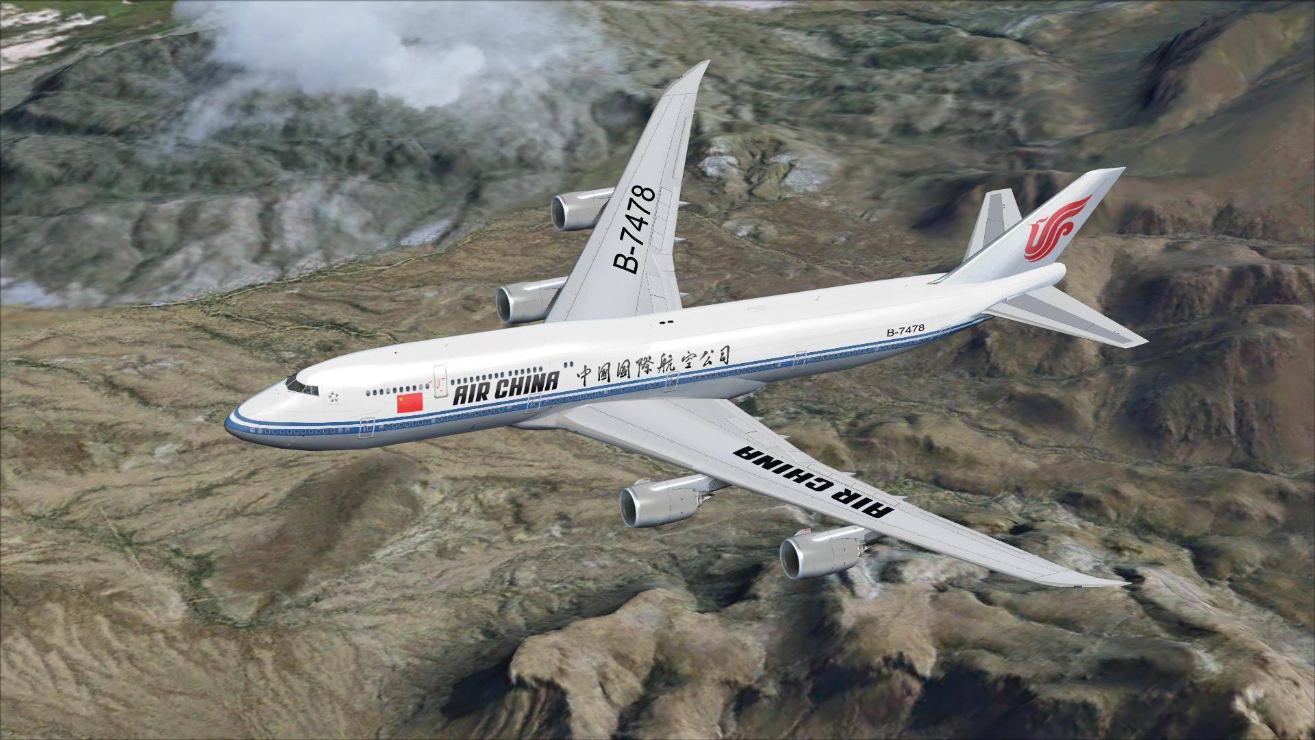 قم بتنزيل باقة بوينج 747 8i من الخطوط الجوية الصينية Fsx P3d