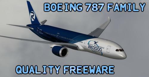 img1 Boeing 787 perhe + virtuaalinen ohjaamo FSX & P3D