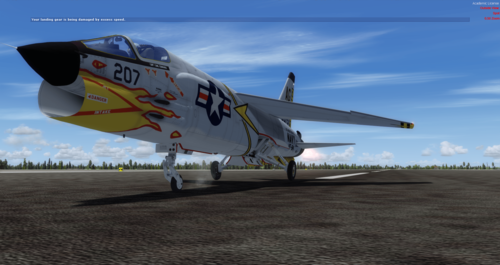የ F-8 Vought የመስቀል FSX እና P3D